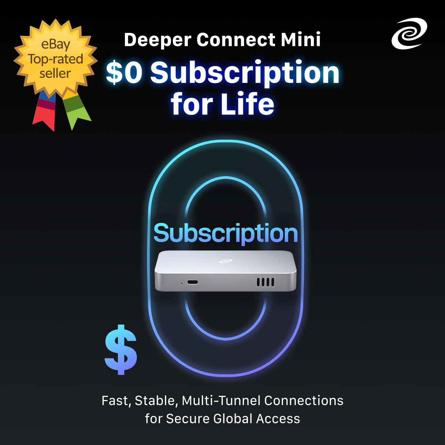 Deeper Connect Mini Basic VPN Router for Home Use Simple Secure Wi-Fi Device