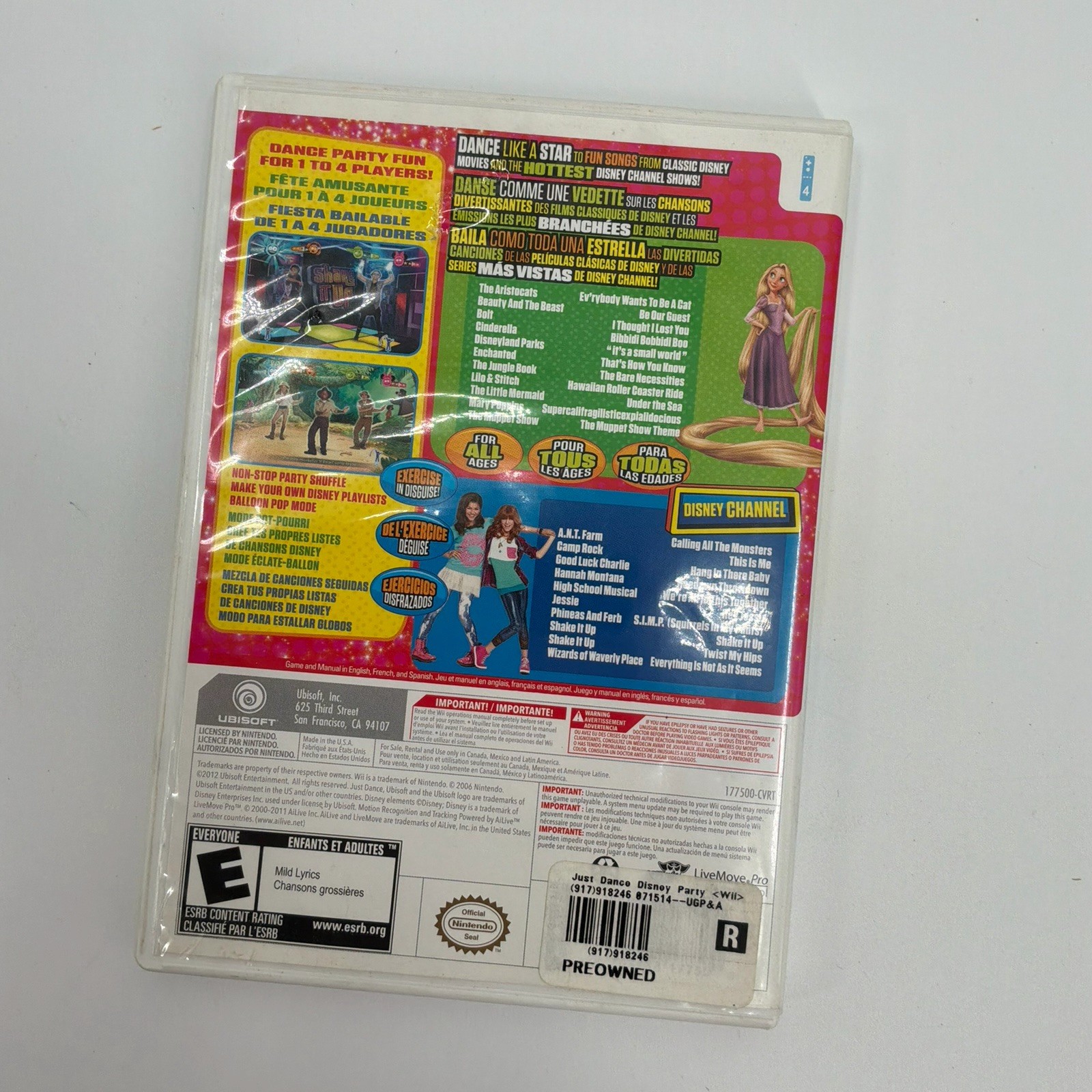 WII Just Dance Disney Party DVD Game