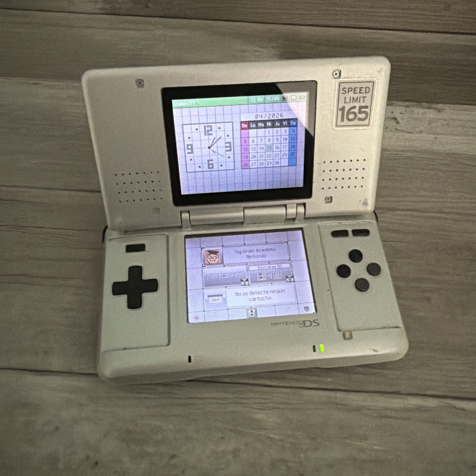 Nintendo DS Handheld System – Silver | Bundle w/charger And Game Great Screens