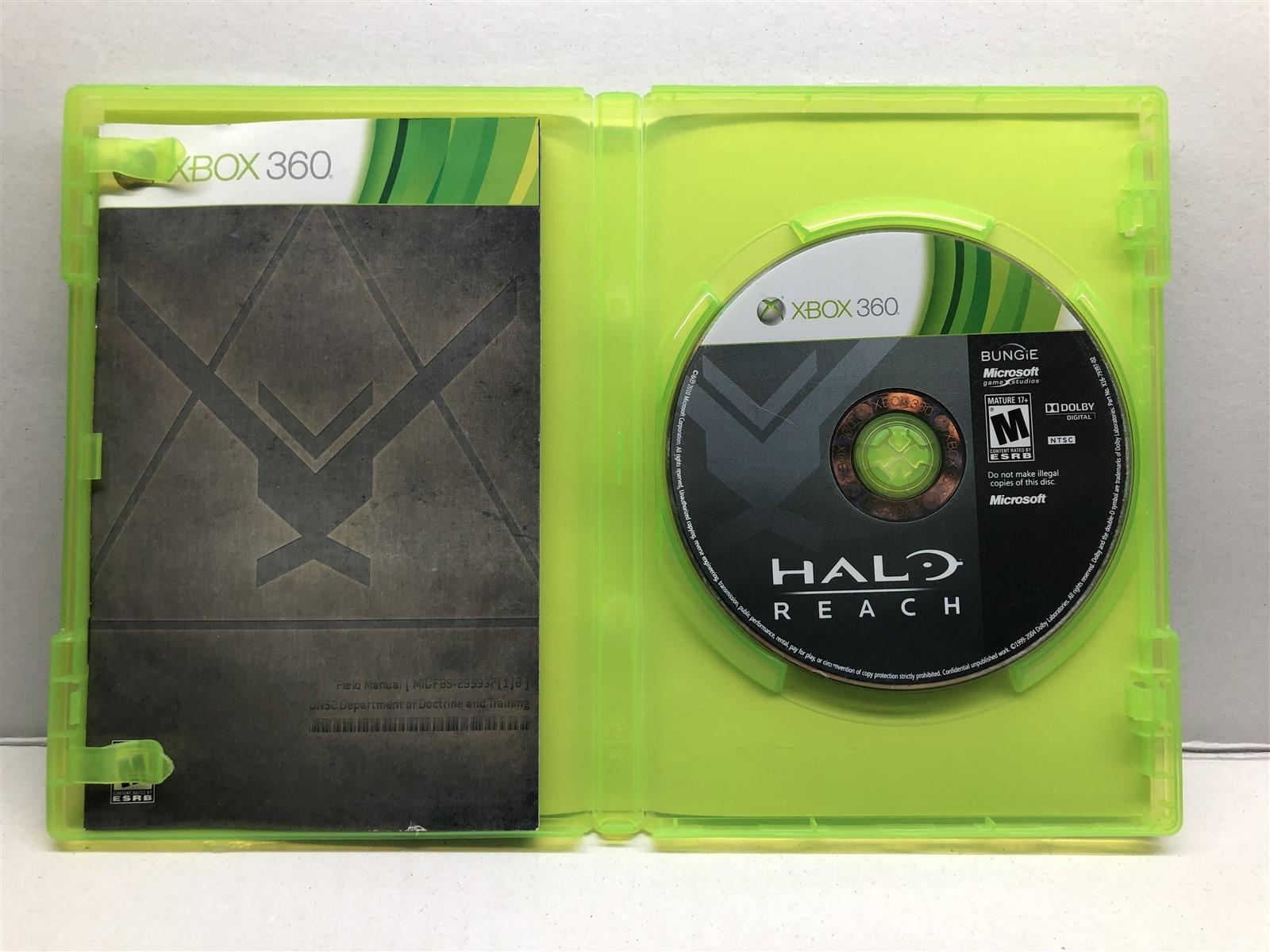 Halo Reach (Xbox 360, 2010) Complete w/ Manual – Tested Working