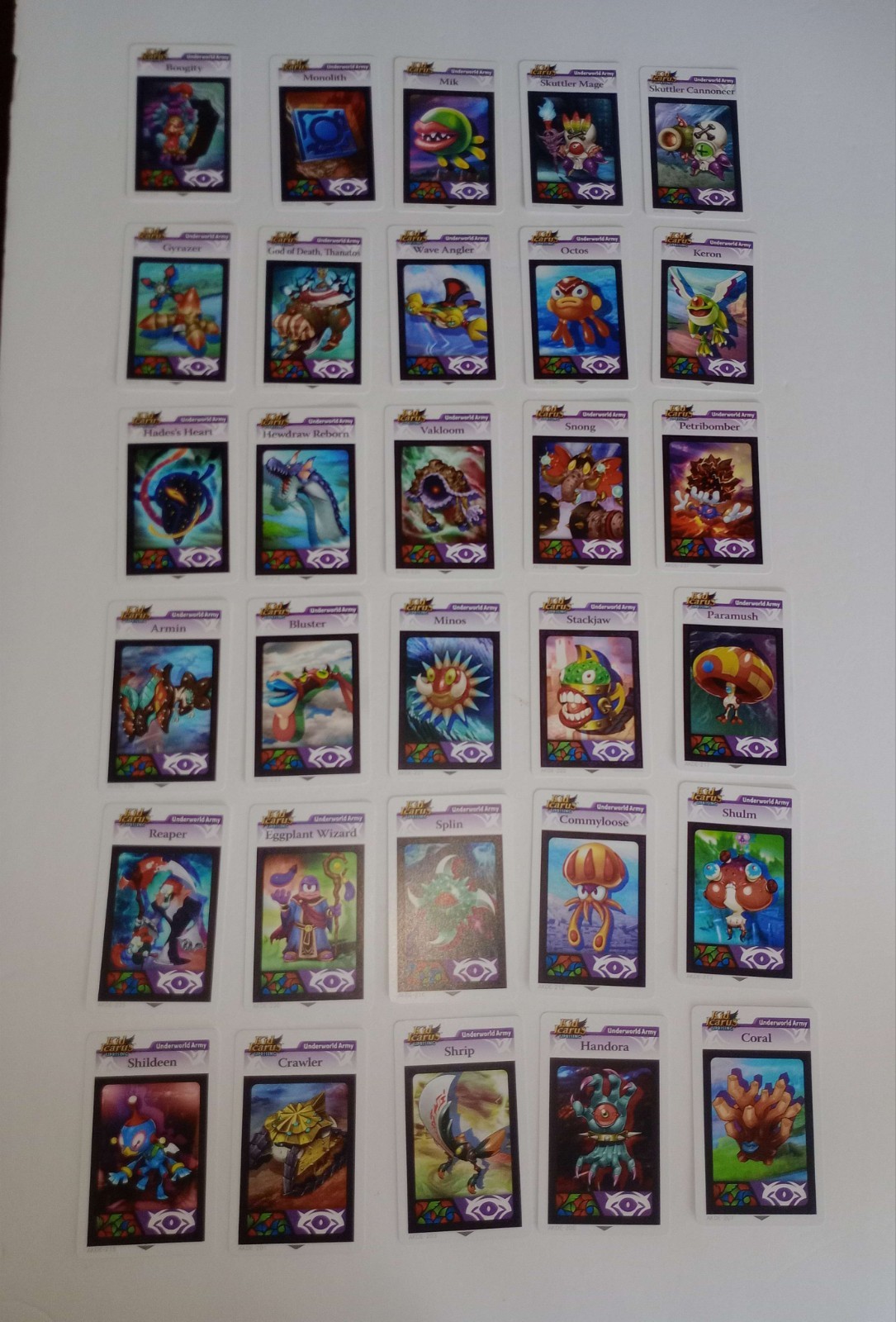 Nintendo 3DS Kid Icarus Uprising AR Cards Lot 30 Count Excellent Condition