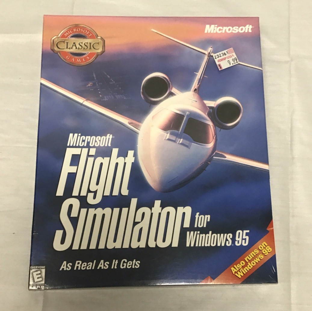 NEW Microsoft Flight Simulator Version 6.0 for Windows 95 PC SEALED COLLECTABLE