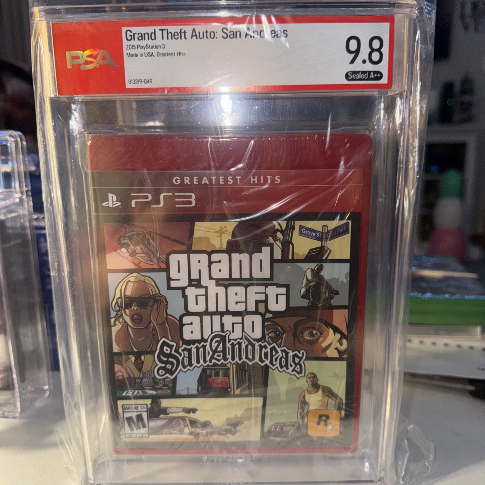 Grand Theft Auto: San Andreas Greatest Hits Sealed PS3 – PSA Graded 9.8 A++ RED