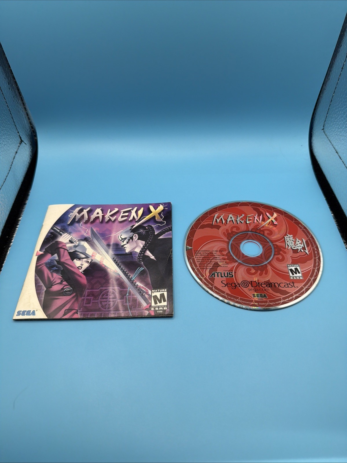 Maken X (Sega Dreamcast, 2000) – Disc And Manual Only – Tested & Working
