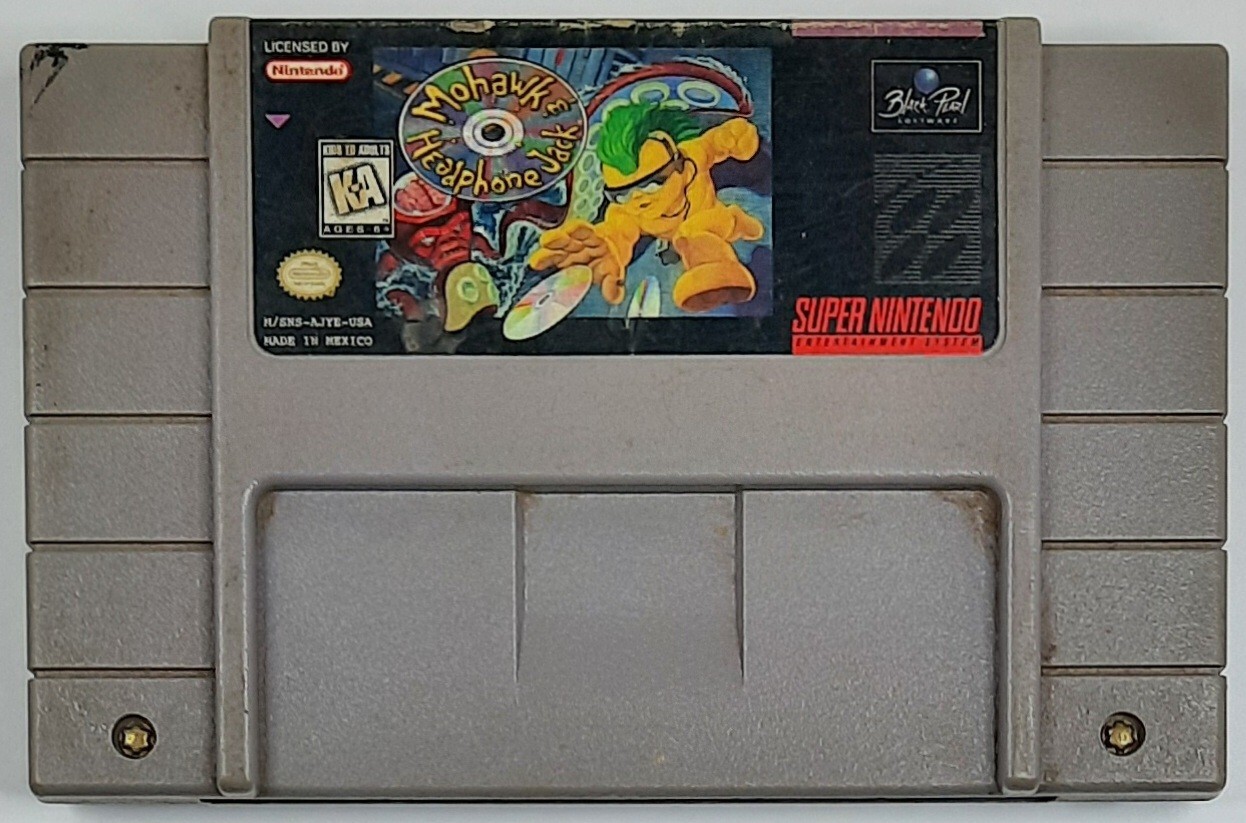Mohawk & Headphone Jack (Super Nintendo Entertainment System, 1996) SNES