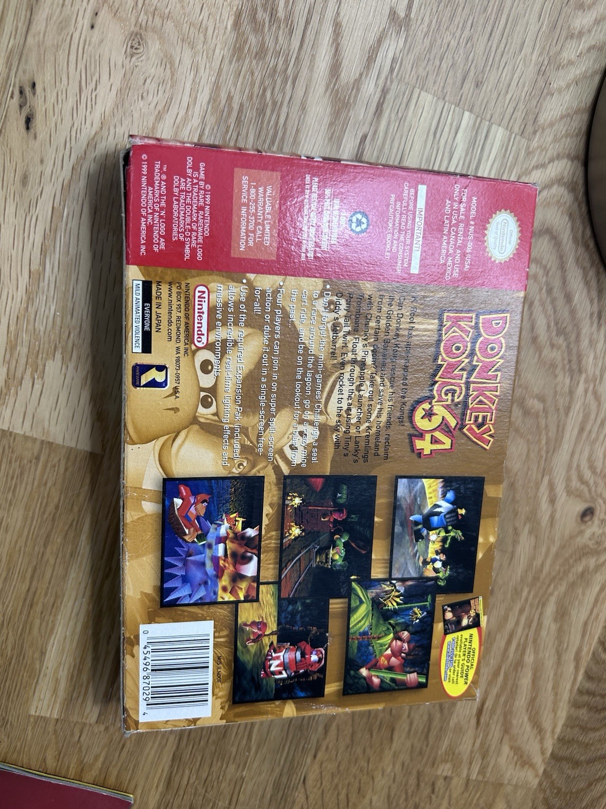 Donkey Kong 64 N64 CIB Complete In Box Collector’s Edition Yellow Cart No ExPak
