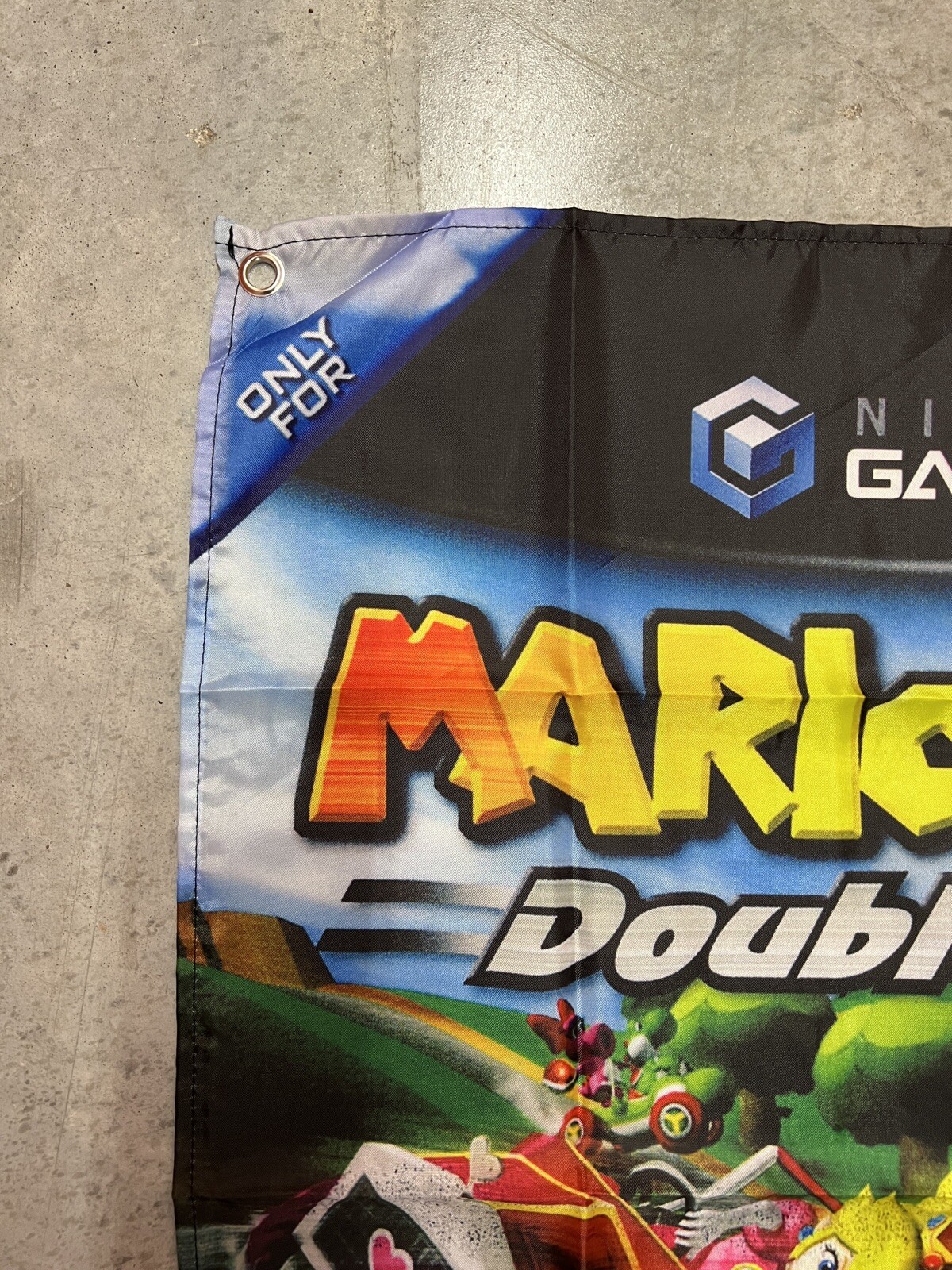 Mario Kart Double Dash Wall Flag Banner Tapestry 2 x 3 Ft, Gamecube