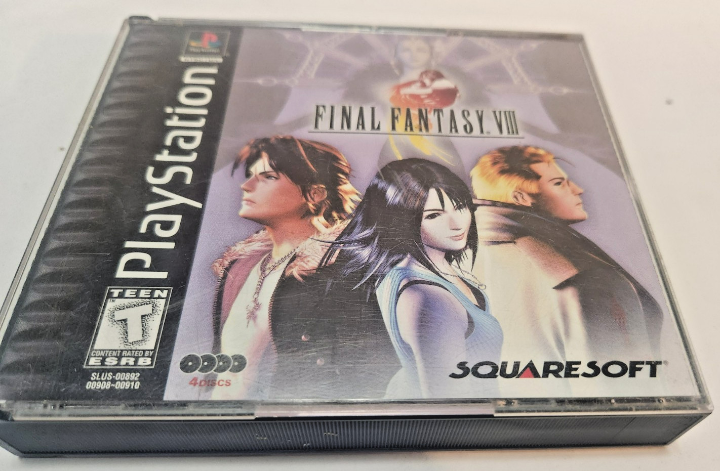 Final Fantasy VIII Playstation 1 Game Case 2 Manuals and 4 Discs