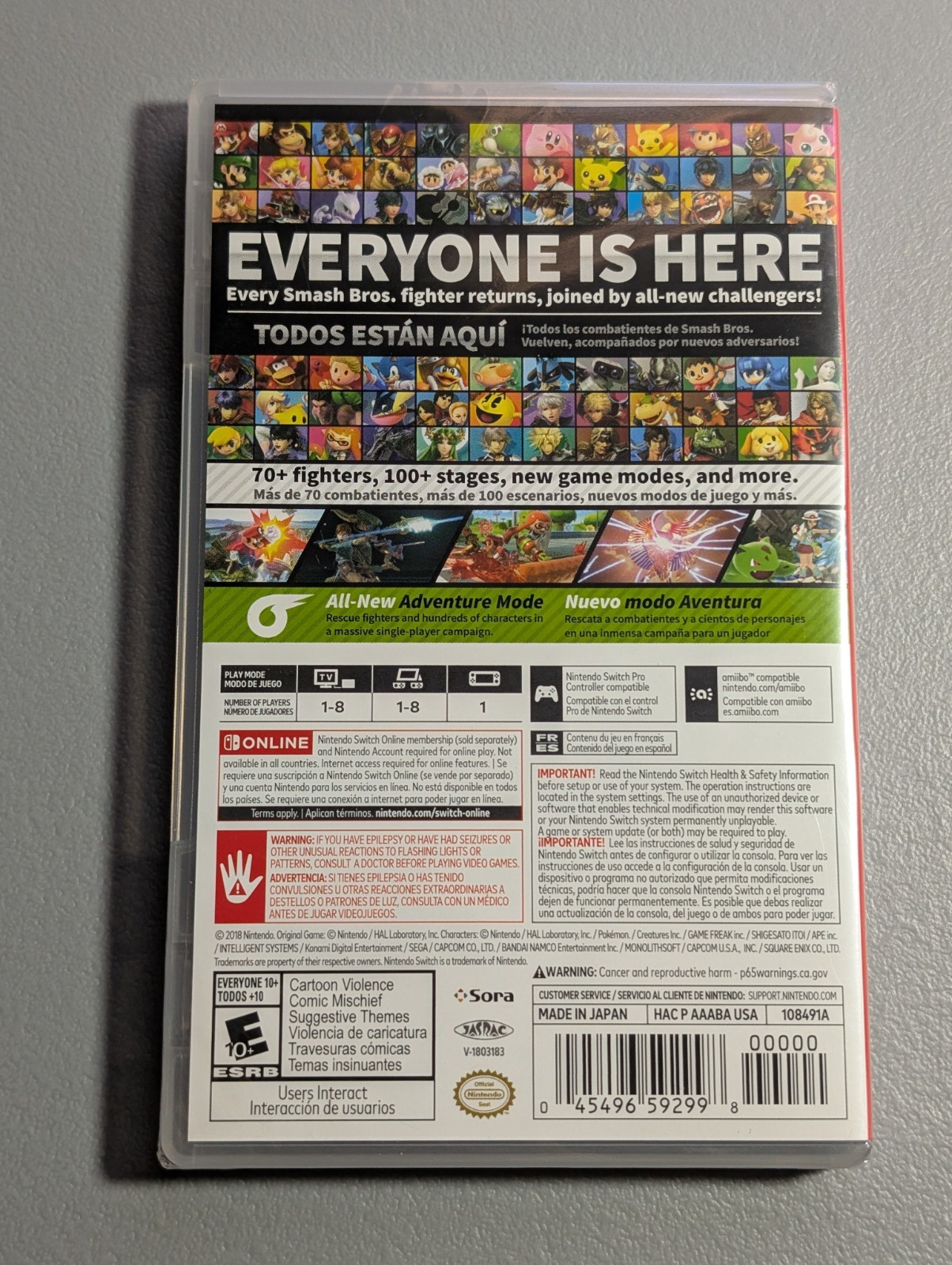Sealed First Print- Super Smash Bros. Ultimate (Nintendo Switch) 1st Print 00000