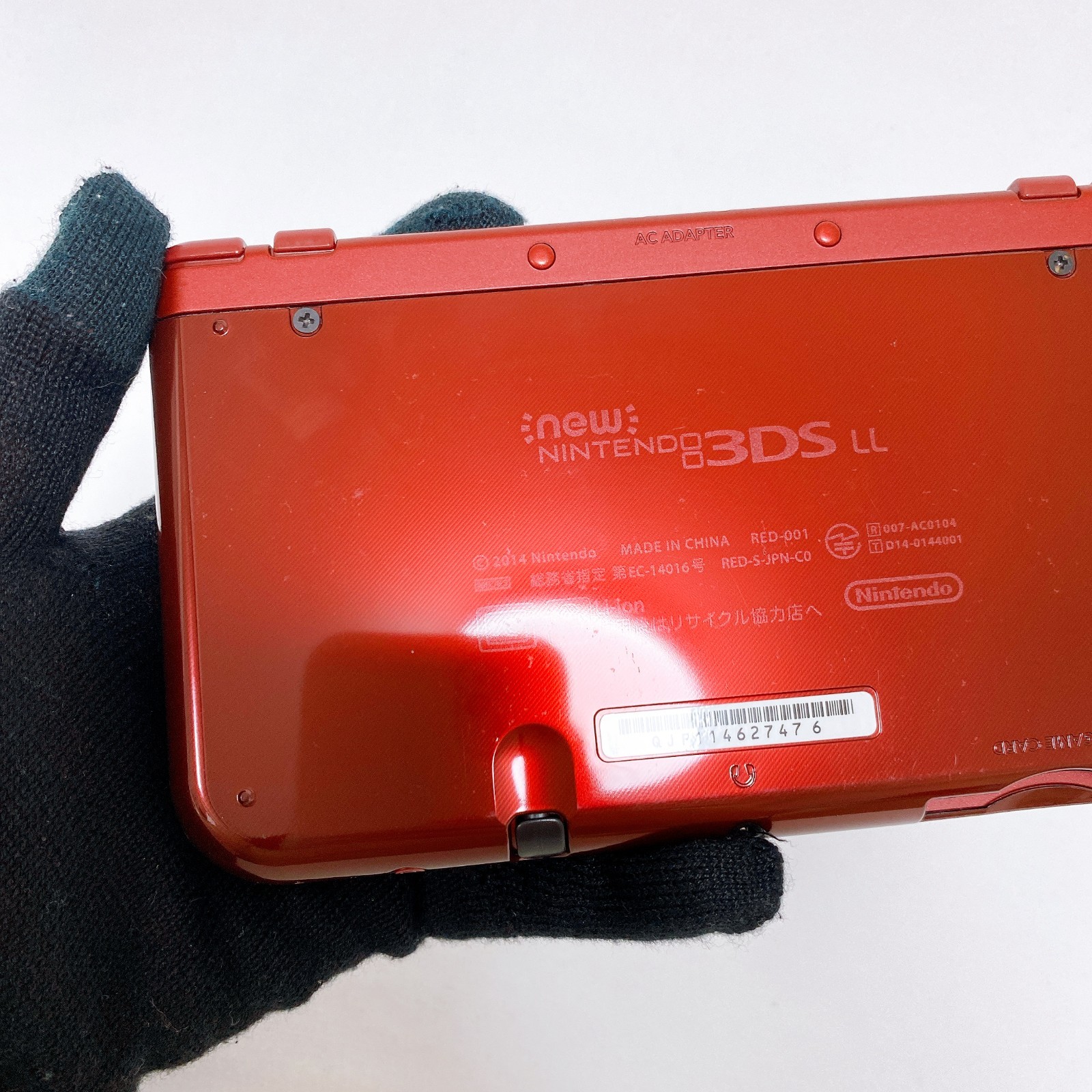 New Nintendo 3DS XL LL Metallic Red Console Stylus Japan Tested Working Rank A