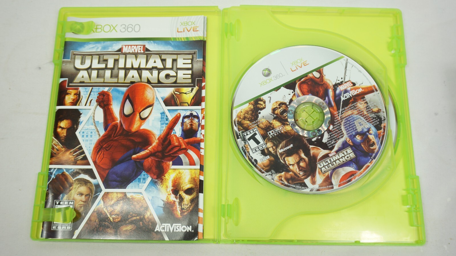 Marvel Ultimate Alliance Xbox 360 CIB & Forza Motorsport 2 Complete w/ Manual F