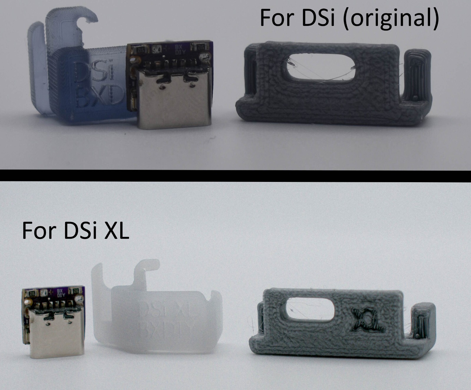 Nintendo DSi (XL or original) USB-C Replacement charge port w/ Jig -USBC diy kit