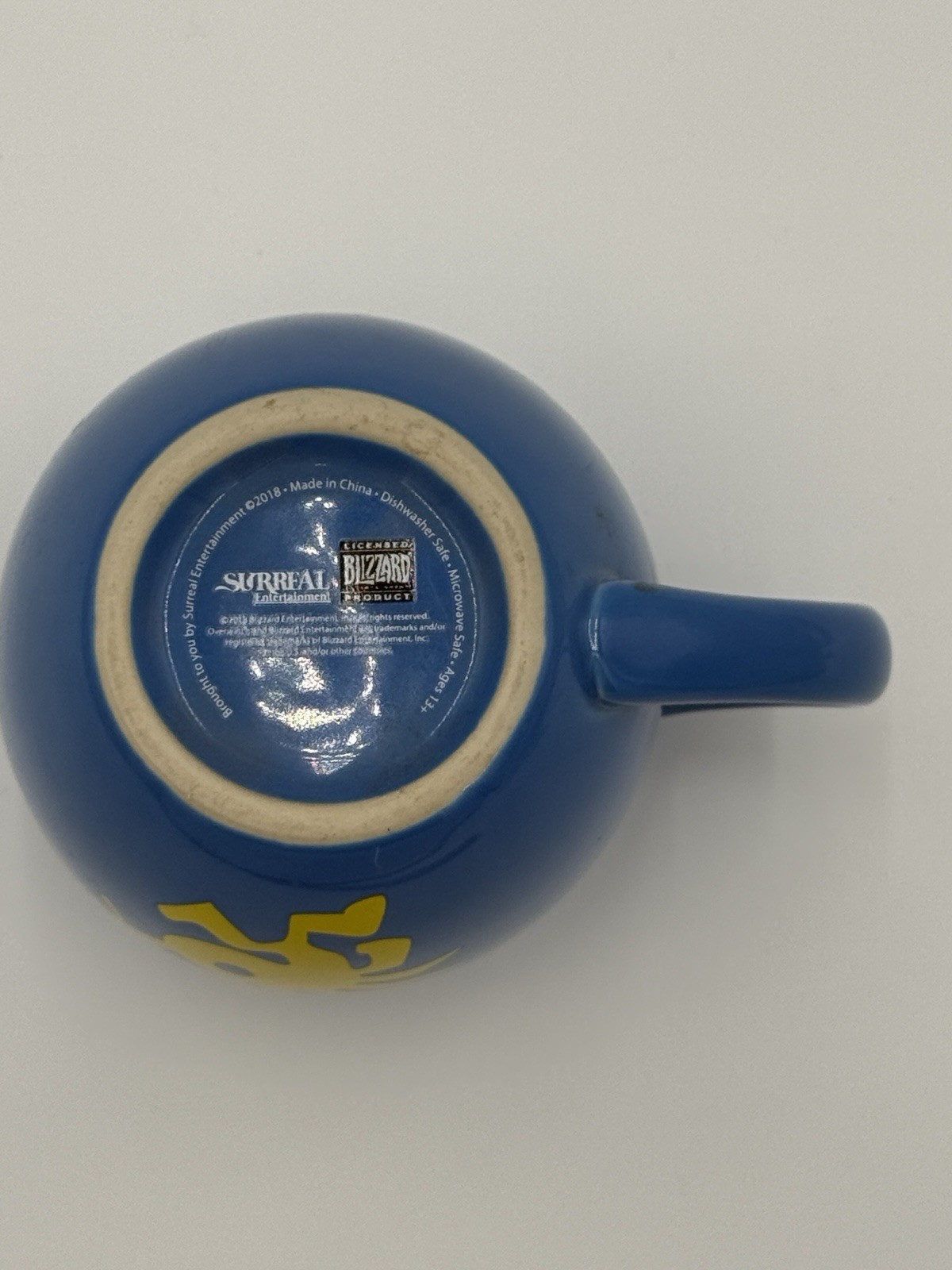 BlizzardWorld Of Warcraft Overwatch Coffee Mug Blue Murloc Logo
