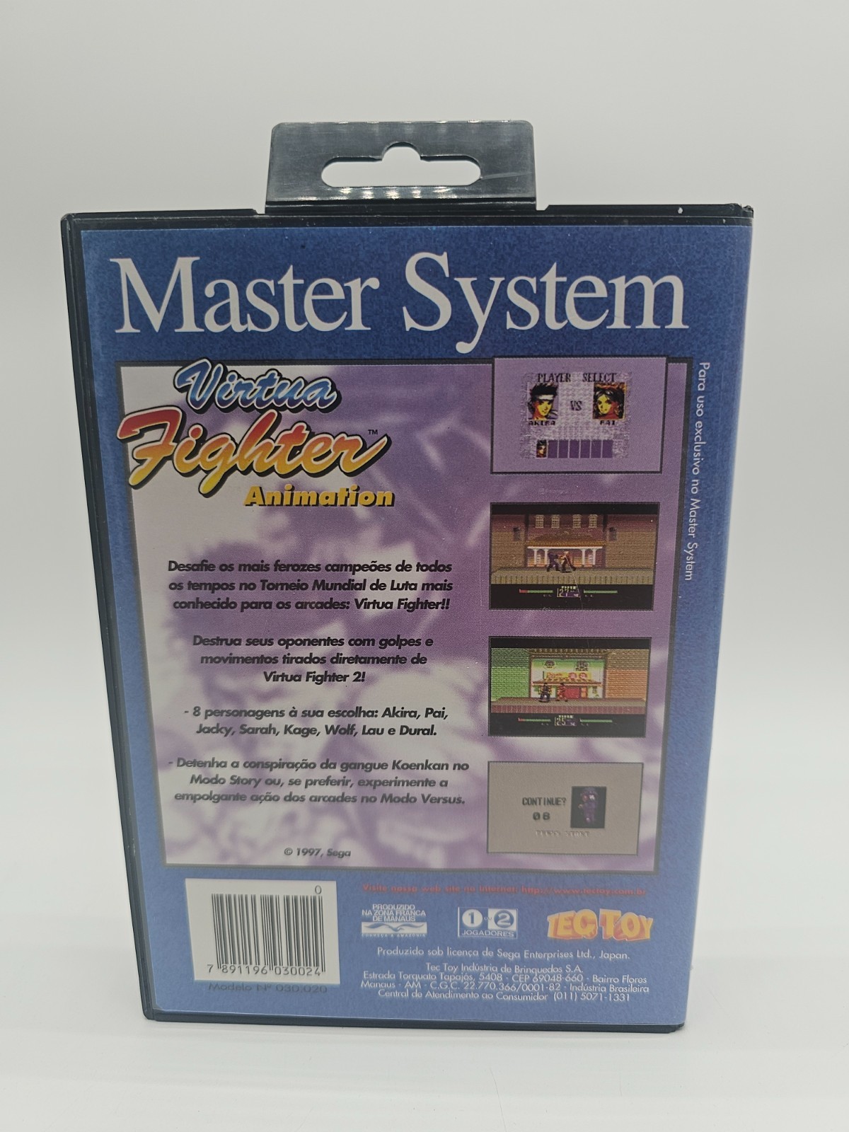 virtua fighter animation sega master system PAL CIB Brazil Exclusive RARE – NICE