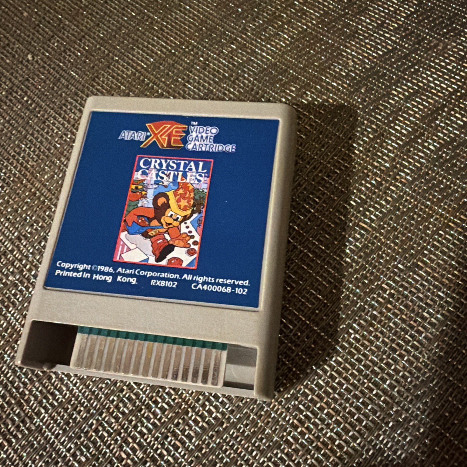 Crystal Castles Atari 400/800/XL/XE XEGS Authentic Cartridge Only Cleaned Tested