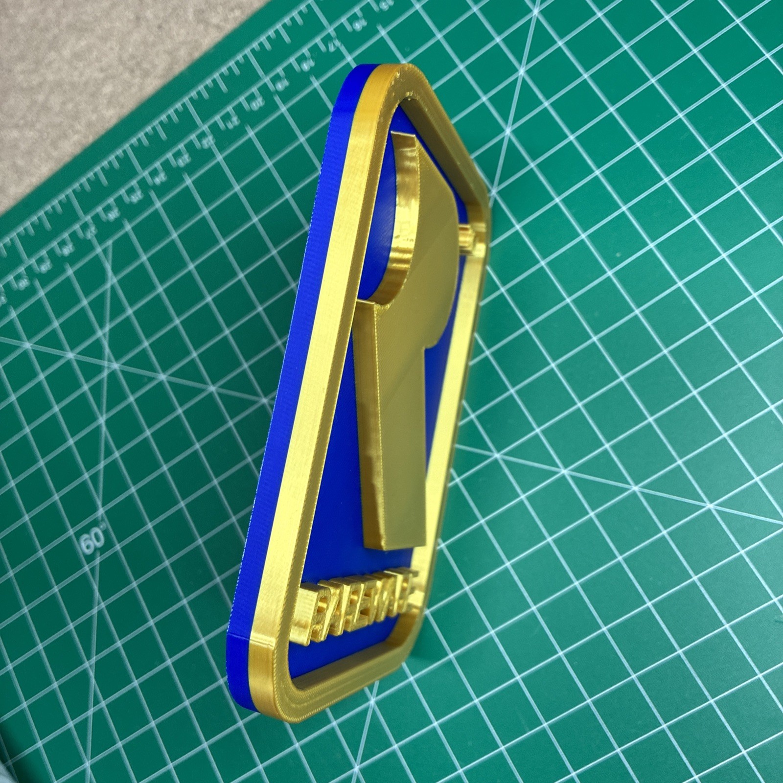 3D Printed Rareware Video Game Logo Sign Decoration Display 3.5”x5”x0.5”