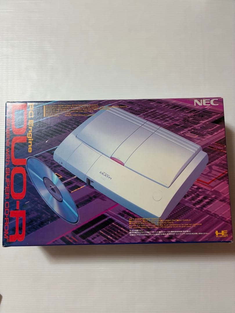 NEC PC Engine Duo-R PI-TG10 White Console NTSC-J AC100V Retro #0003