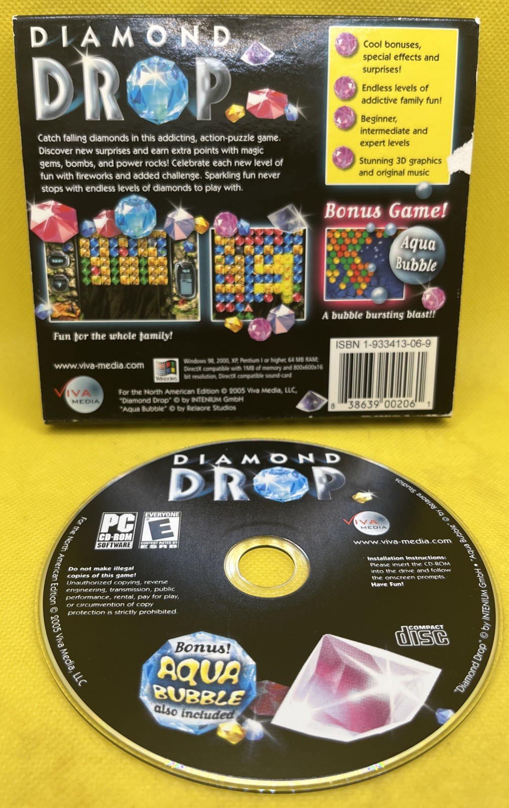 Diamond Drop (PC CD-ROM, 2005, Viva Media, Jewel Case w/ Slipcover)