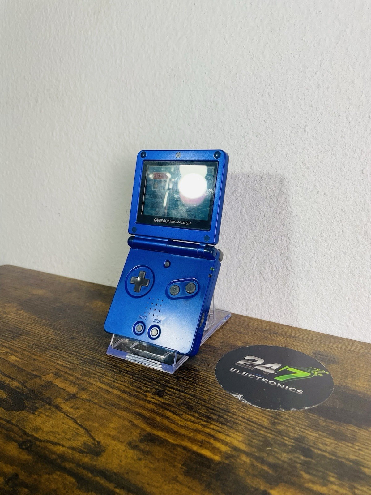 Gameboy Advance SP 001 Nintendo Cobalt Blue Advance Handheld TESTED READ DEFECT