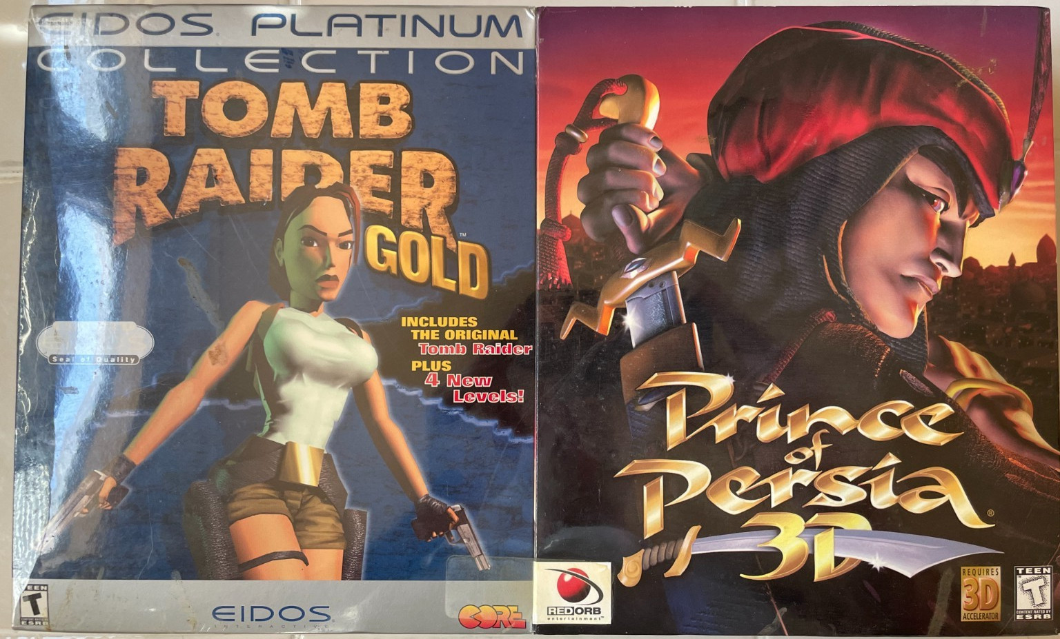 Tomb Raider Gold (PC) Eidos Platinum Collection & Prince of Persia 3D bundle New