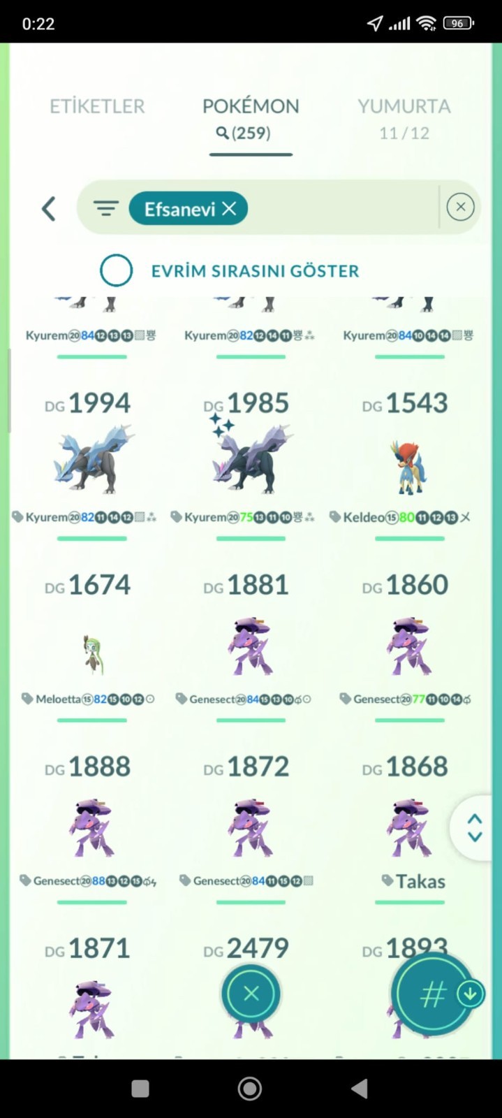 Pokémon Go Acc level 72 lvl – Hundo Shaymin 100iv – iv100 10 Legend