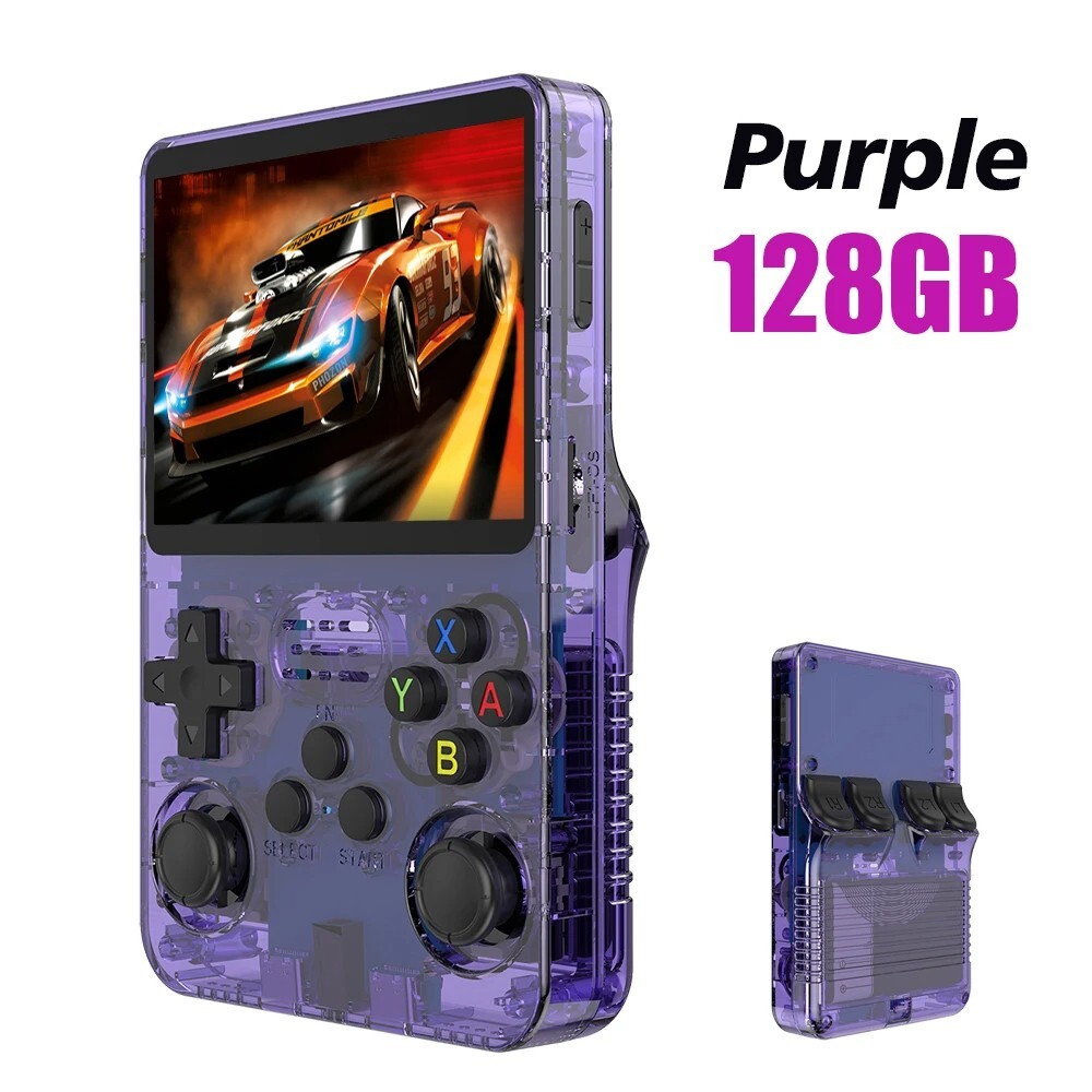R36S Retro Handheld Video Game Console Card 64/128GB 3.5′ IPS Screen 20000+ game