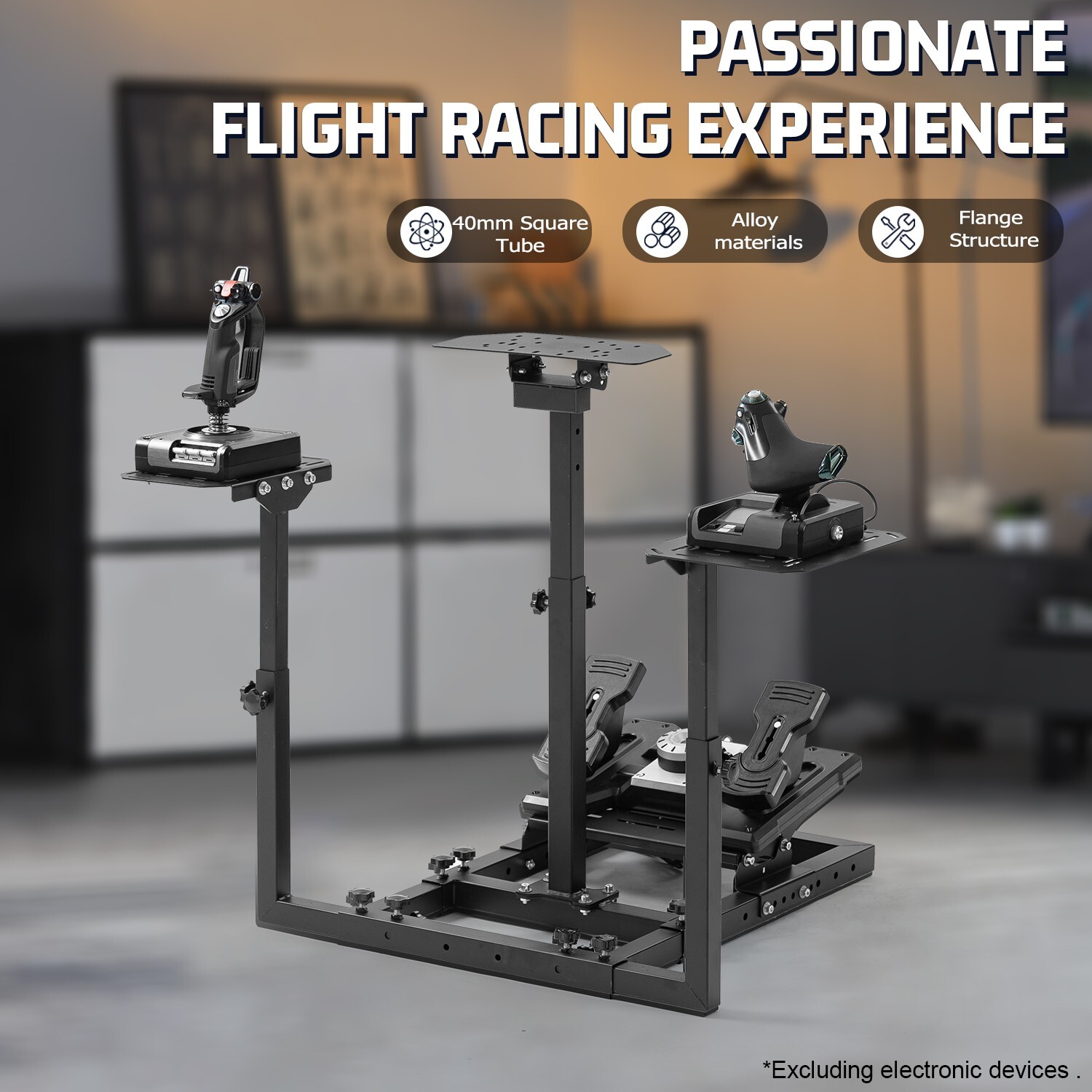 Marada Flight Simulator Stand or Racing Cockpit Fit Logitech NO SEAT electronics