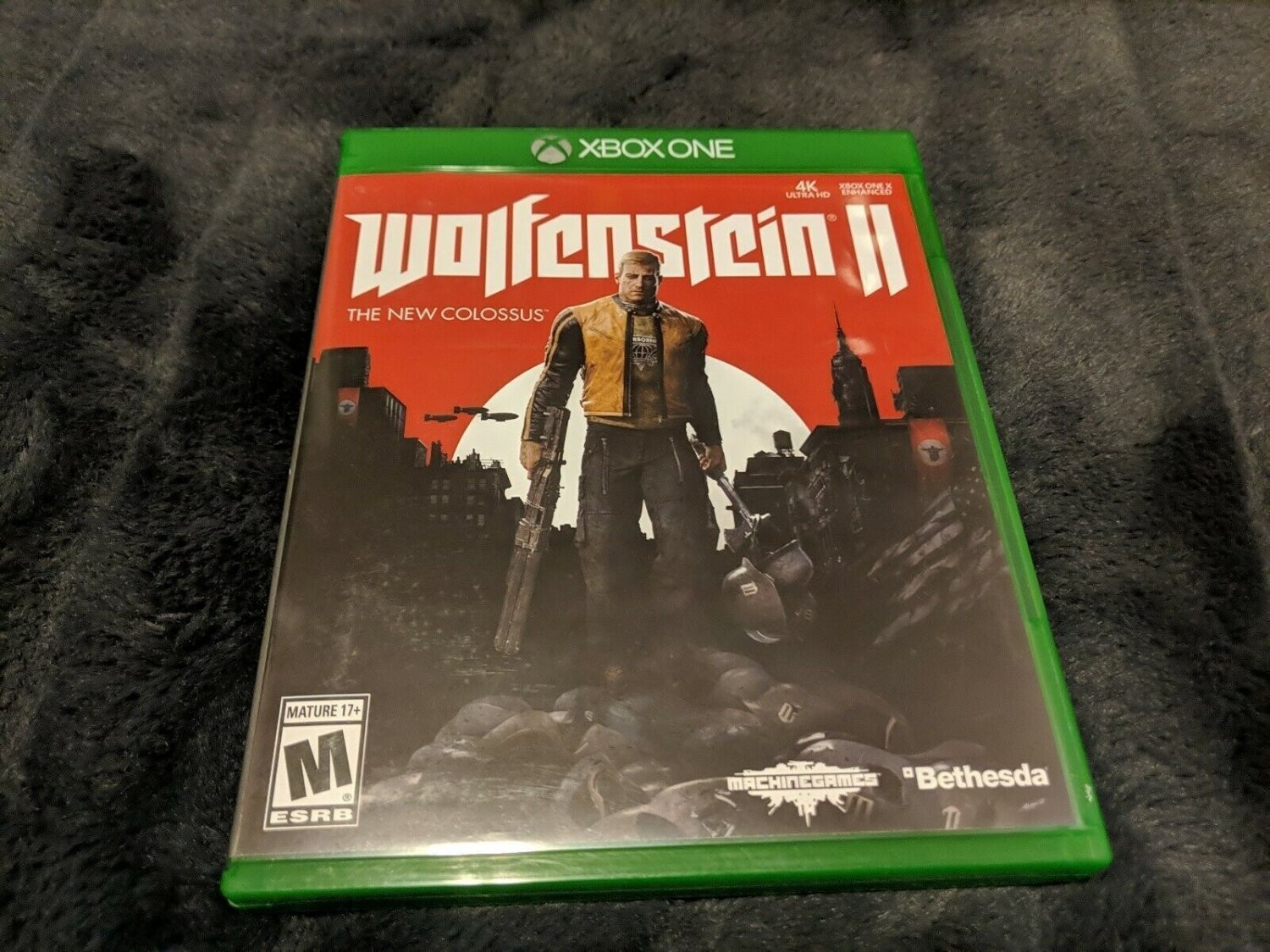 Wolfenstein II The New Colossus Xbox One CIB Complete Tested Cult Classic FPS
