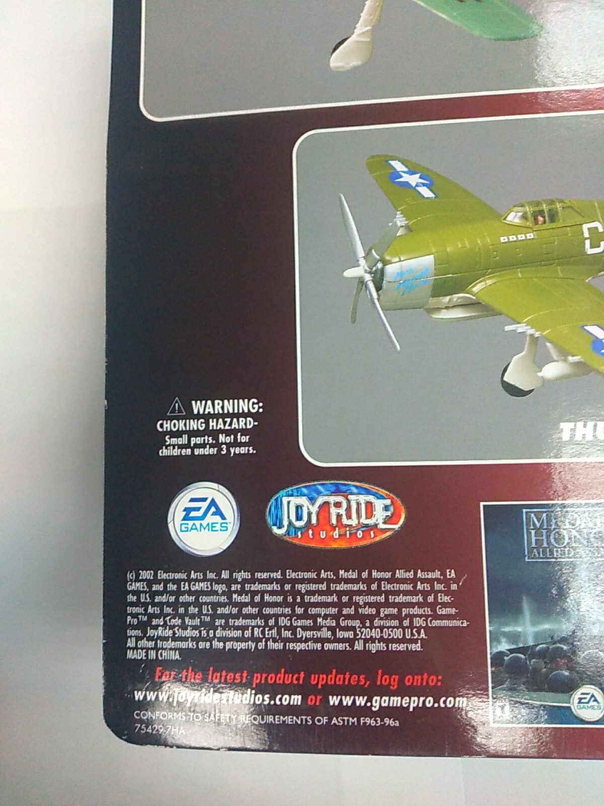 RARE- GAMEPRO JOYRIDE MEDAL OF HONOR ALLIED ASSAULT THUNDERBOLT P47 SERIES 4