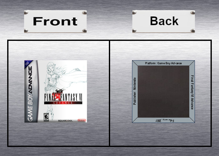 Final Fantasy 1 & 2, 4, 5, 6, Tactics Box Art *GBA* High Quality Magnet / Set