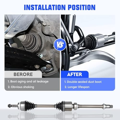 Front CV Axle Shaft fit for Toyota Highlander 2001-2007 2.4L FWD, Camry 2002