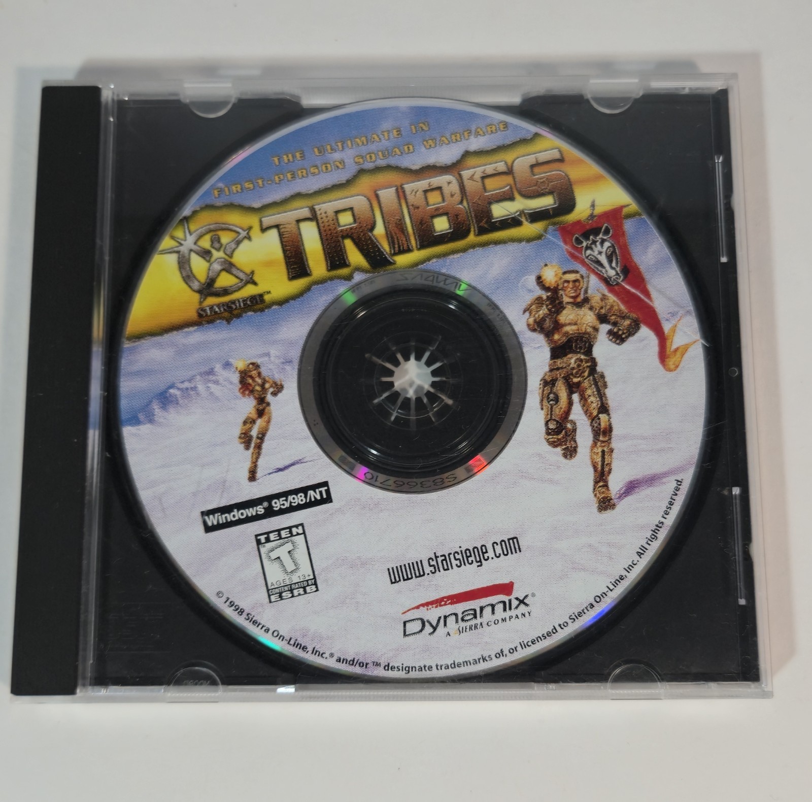 Starsiege Tribes 1998 PC CD-ROM Game. Dynamix Sierra for Windows 95/98/NT4.0