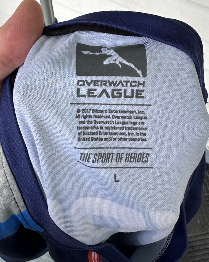 2017-18 Overwatch League XQC Dallas Fuel Jersey Large Inaugural Gamer Rare USA