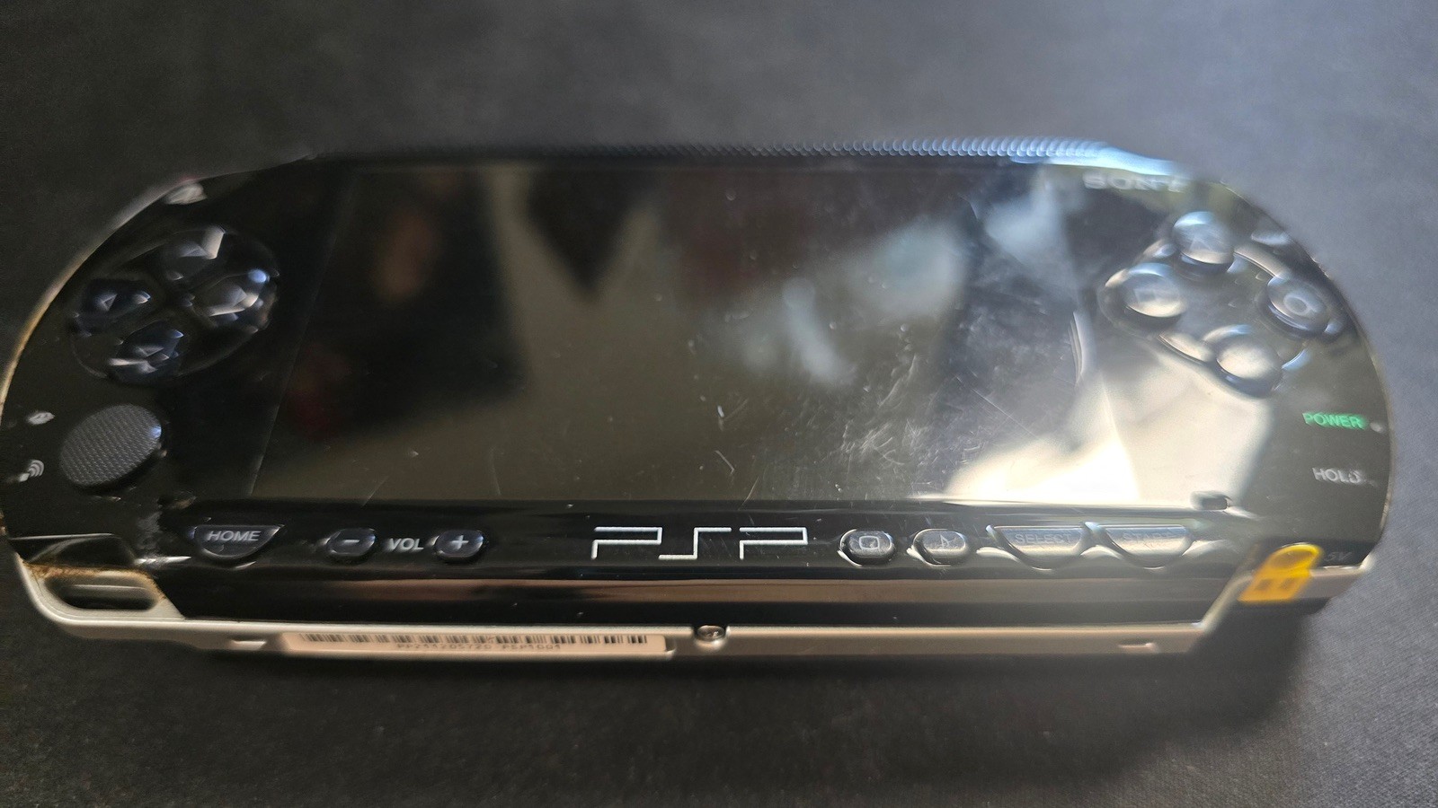 Sony PSP-1001 Playstation Portable Black Handheld Console System G/VG w 32mb&AC