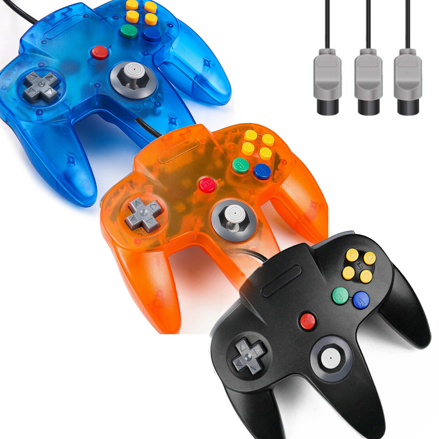 Wired N64 Controller Various Colors Gamepad Remote for Nintendo 64 N64 Console