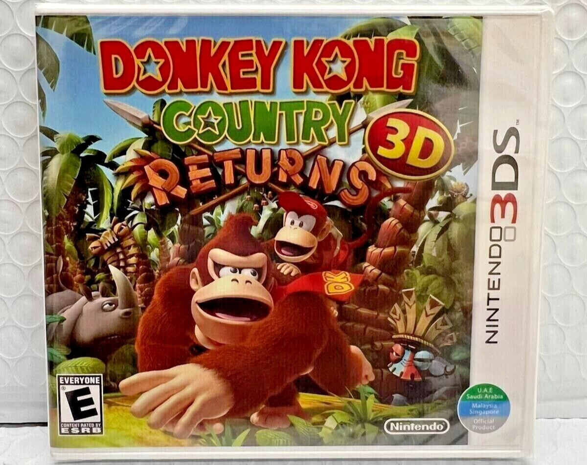 Donkey Kong Country Returns 3D 3DS Brand New Game (Multiplayer, 2016 Platform)
