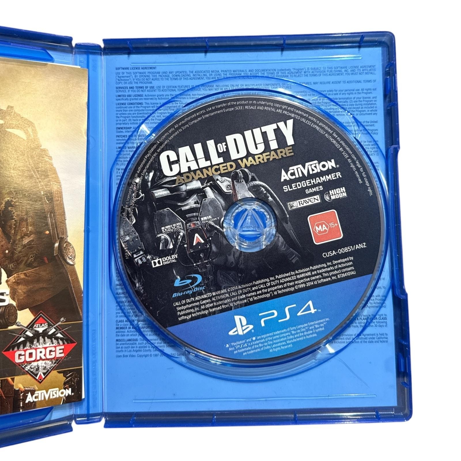 Call Of Duty Advanced Warfare PS4 Game Activision Region Free MA15+ Shooter 2014