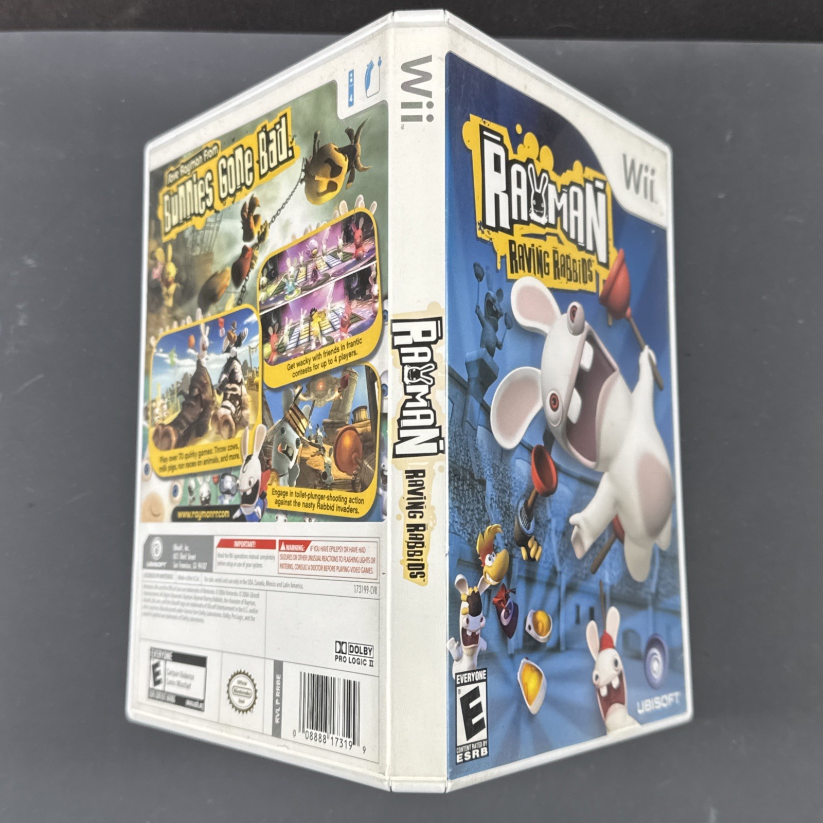 Rayman Raving Rabbids Nintendo Wii Game & Case Tested