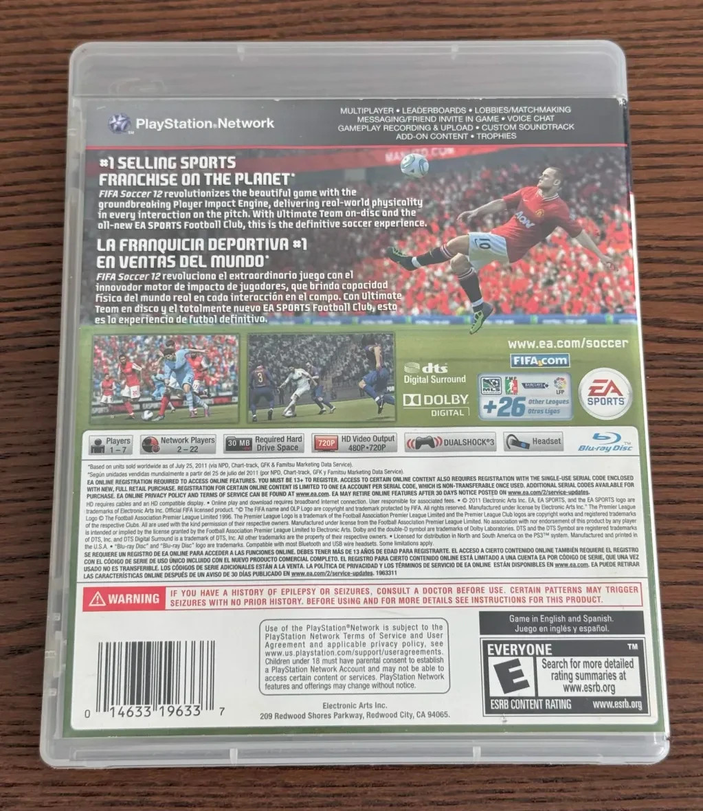 FIFA Soccer 12 (Sony PlayStation 3, 2011)