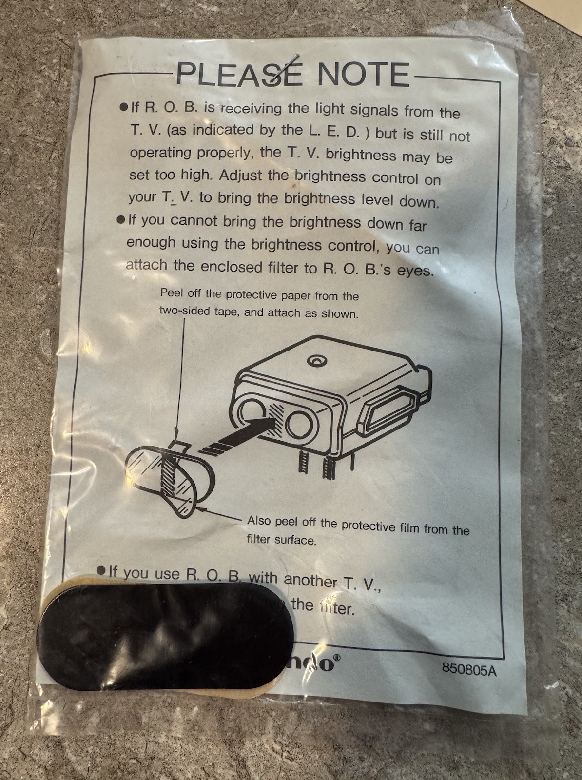 Nintendo ROB The Robot. CIB With Styrofoam. Stand Alone Version. Complete In Box