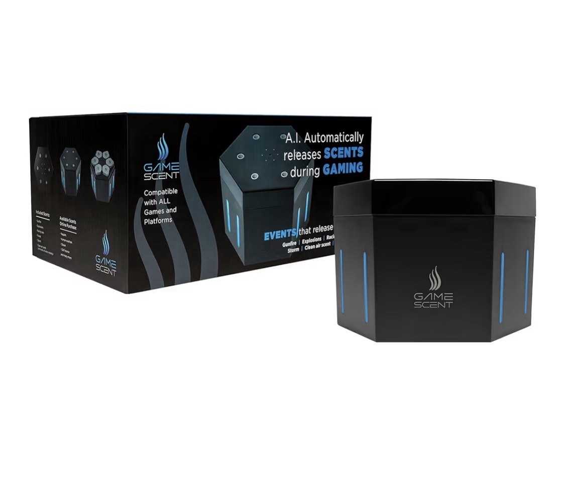GameScent AI Scent Atomizer For All Video Game Consoles w/ 6 Scents, New