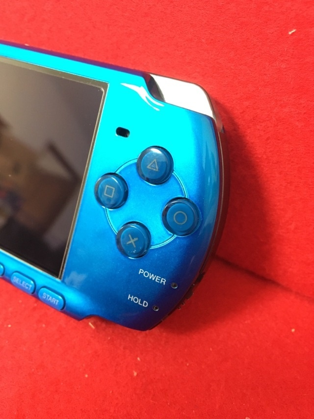 USED PSP Vibrant Blue PSP 3000 VB PlayStation Portable Sony Game Console only