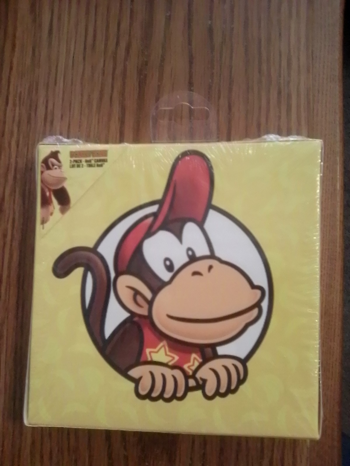 Donkey Kong & Diddy Kong 2-Piece 6″ x 6″ Canvas Brand New