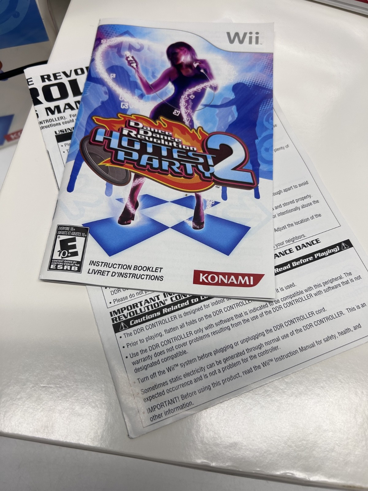 Wii Dance Revolution Hottest Party 2 Dance Pad Mat & Game
