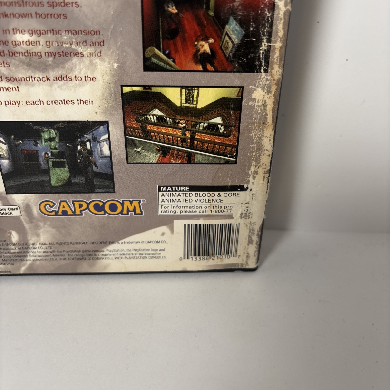 BOX ONLY Resident Evil Sony PlayStation 1 Long Box and Manual NO GAME AS IS READ