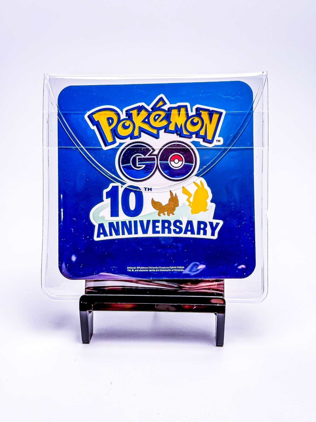 Pokémon Go 10th Anniversary Challenge Coin Chicago Go Fest w/ Pikachu & Eevee