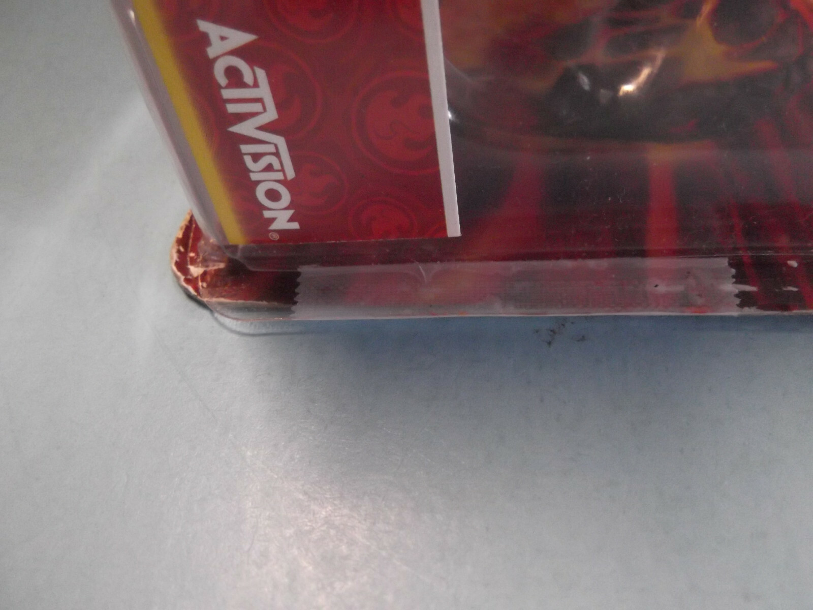 Skylanders superchargers burn cycle “new but packaging came unglued from card”