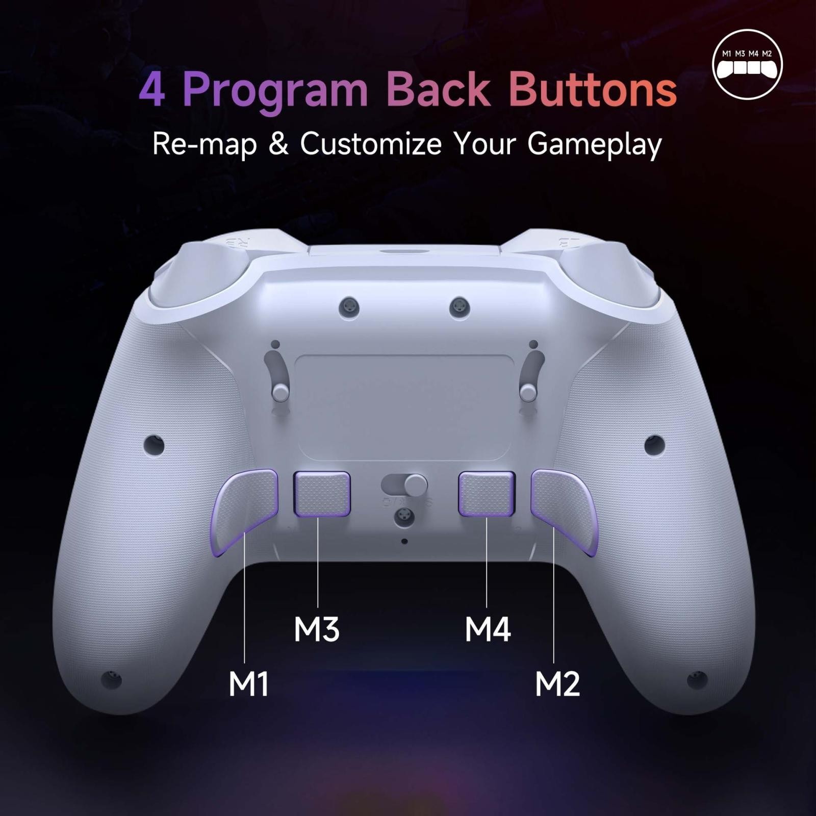 Controlador RGB inalámbrico mejorado EasySMX X20 para PC/NS/TV/teléfono