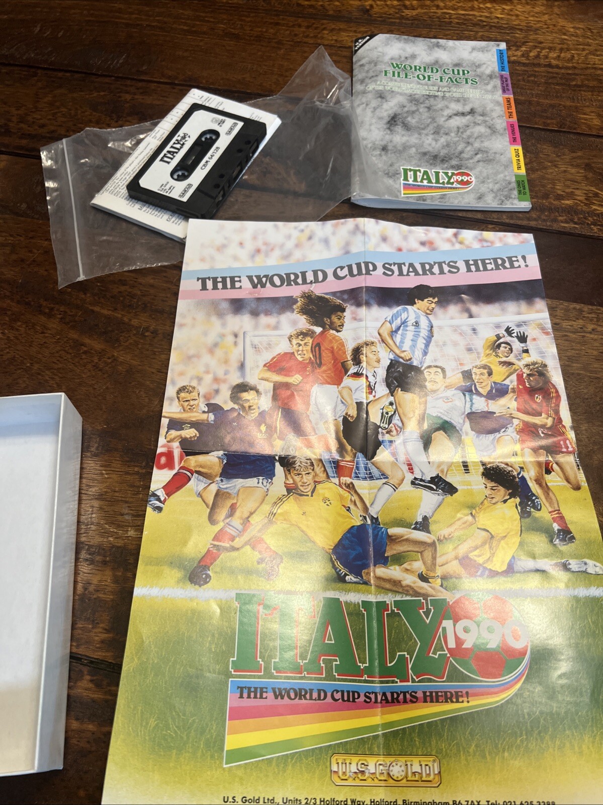 italy 1990 world cup c64 commodore 64 cassette us gold, tested
