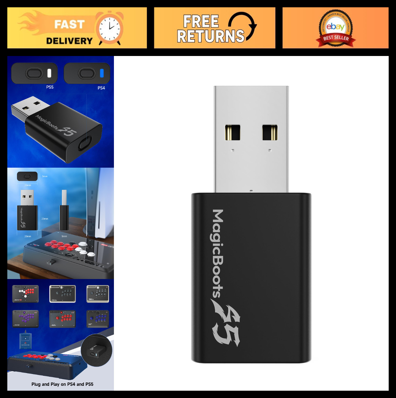 FPS PS4 Adapter & PS5 Converter for Arcade Joystick F300 F500 Elite – MagicBoots